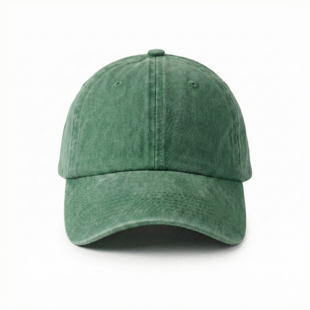Yeşil Yıkamalı Gabardin Şapka