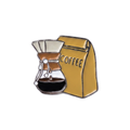 Kahve Temalı Rozetler - Chemex & Coffee Bag