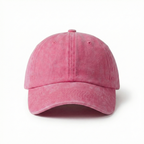 Koyu Pembe Yıkamalı Gabardin Şapka