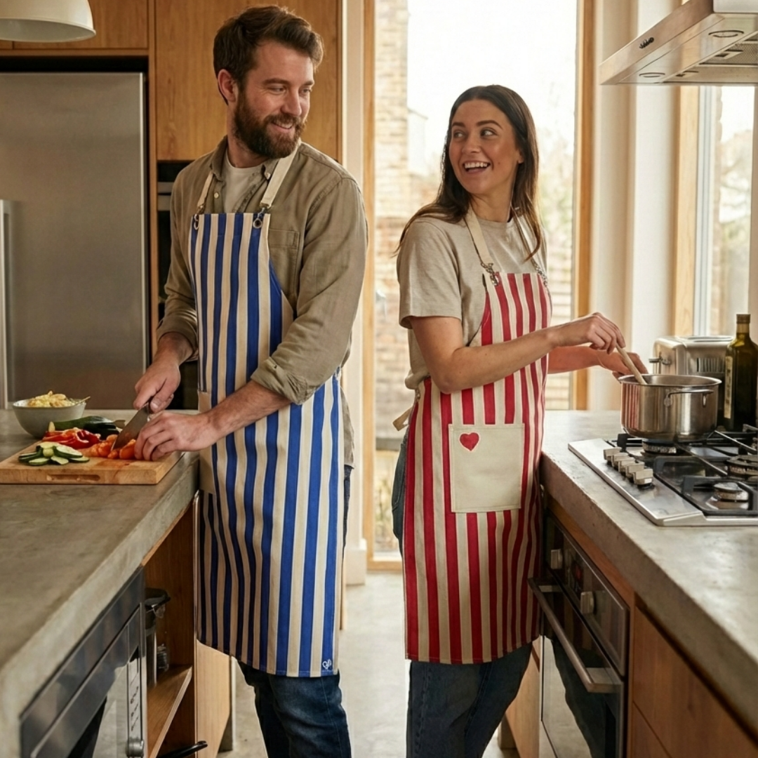 Love Stripe Kırmızı Önlük