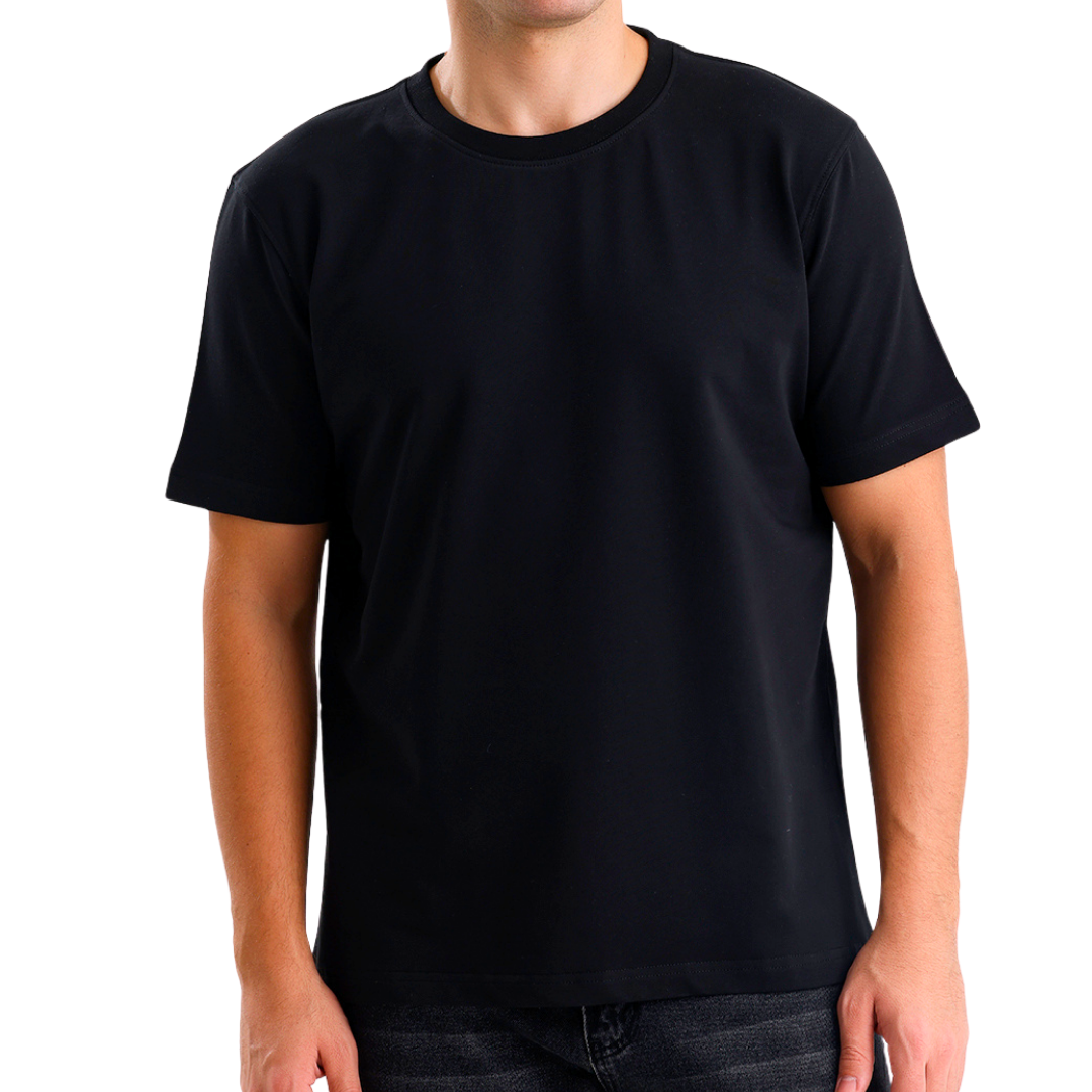10’lu Siyah Bisiklet Yaka T-Shirt Paketi