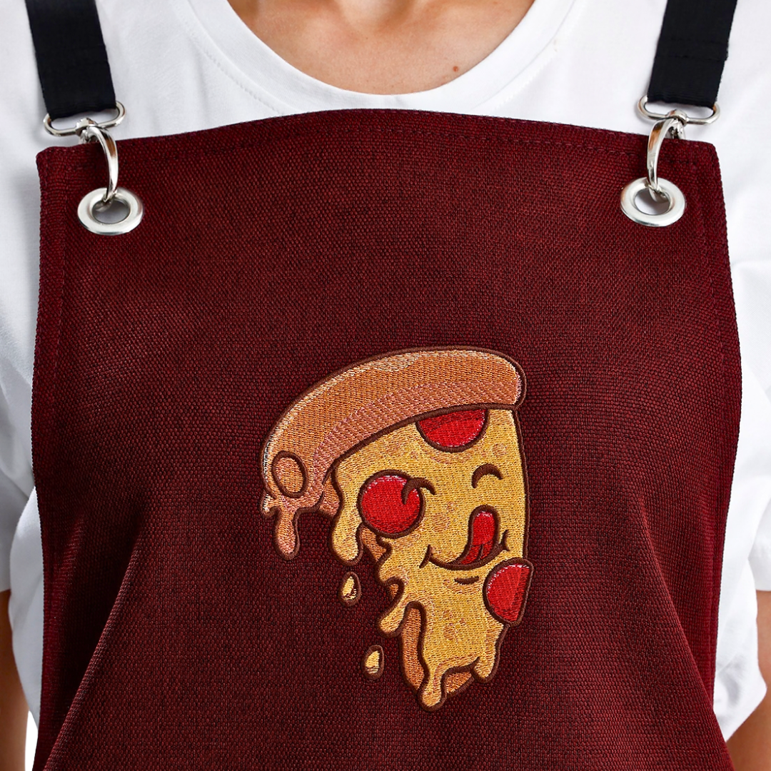 Temalı Önlükler - Pizza Bordo
