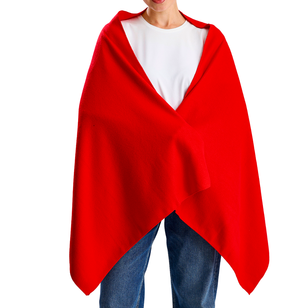 Kırmızı Polar Şal