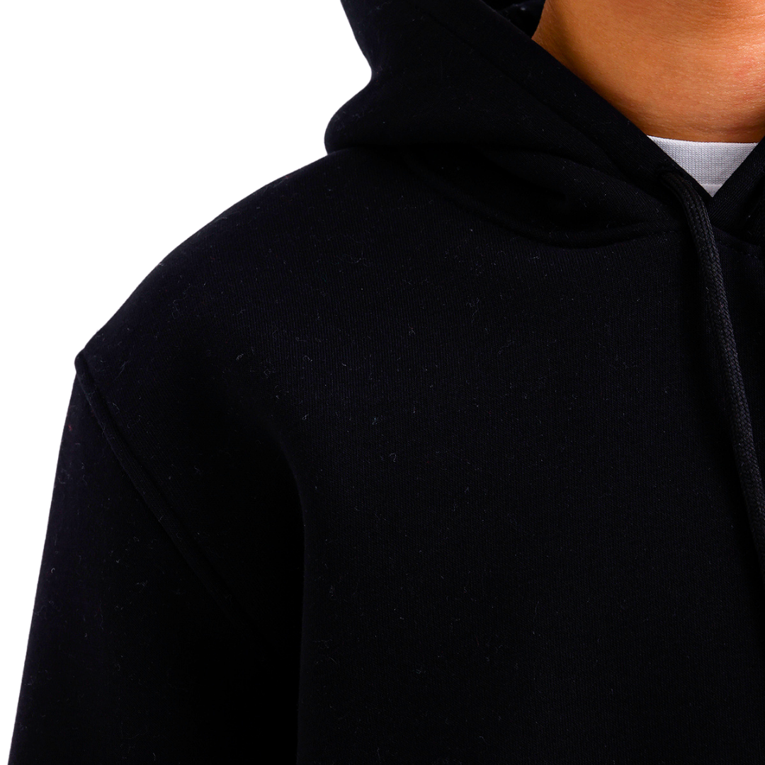 Siyah Kapüşonlu Sweatshirt