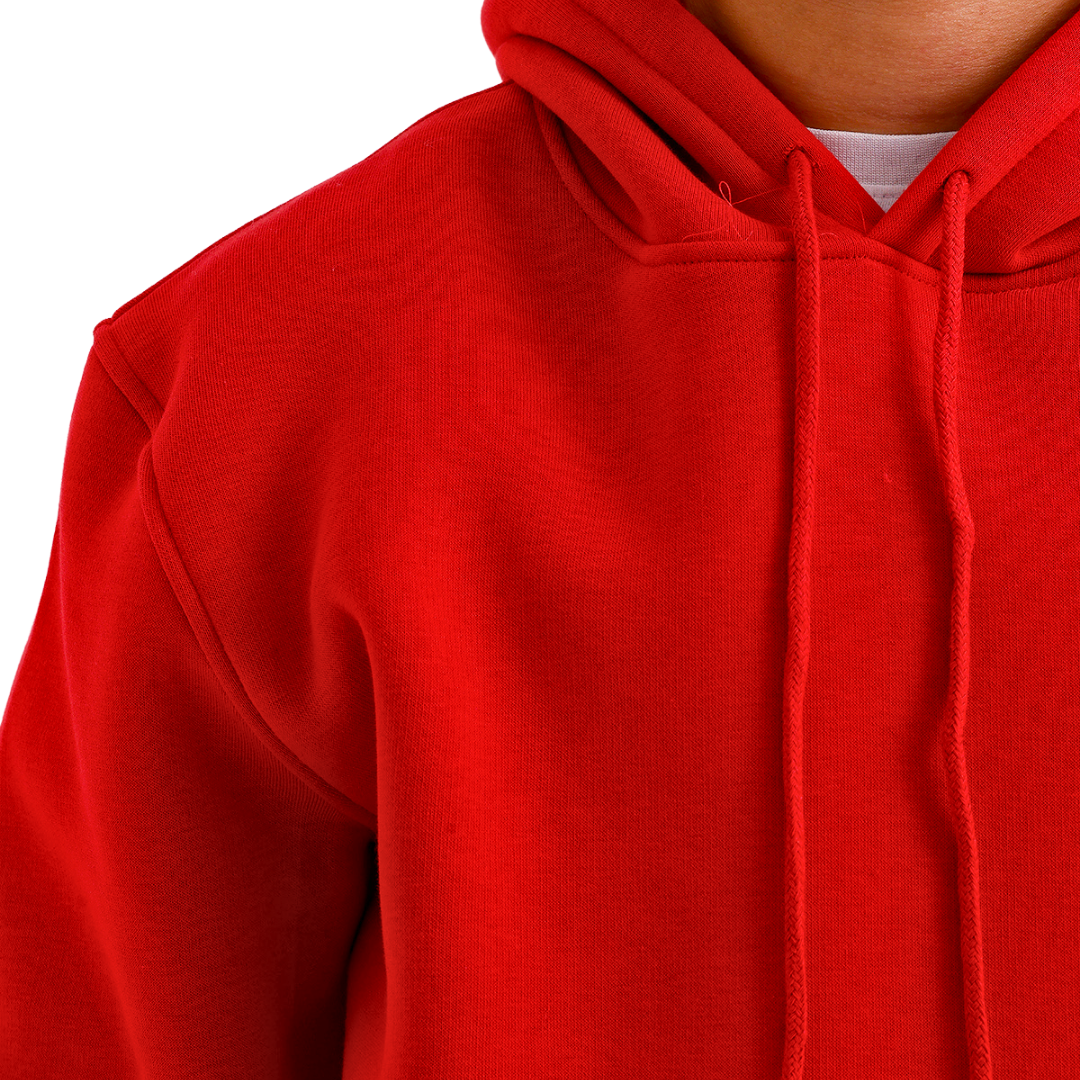 Kırmızı Kapüşonlu Sweatshirt