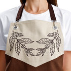 Hazır Nakışlı Önlükler - Kahve Yaprakları Kahverengi