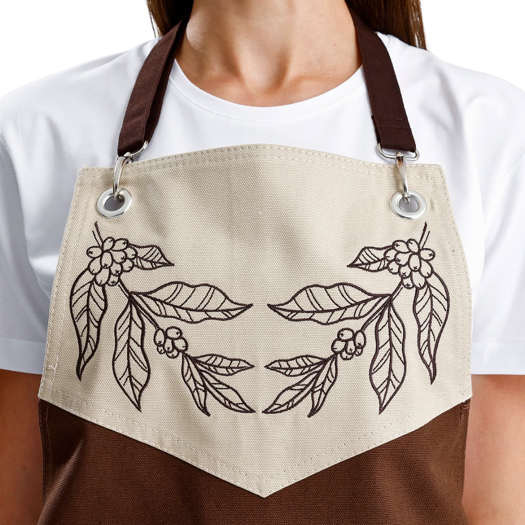 Temalı Önlükler - Kahve Yaprakları Kahverengi