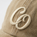 Bej Yıkamalı Gabardin Şapka