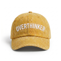 Overthinker - Sarı Yıkamalı Gabardin Şapka