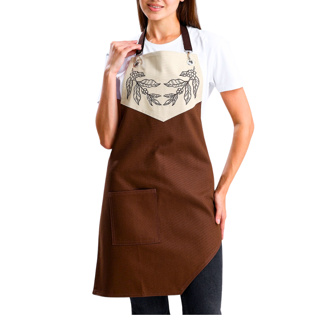 Temalı Önlükler - Kahve Yaprakları Kahverengi