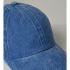 Mavi Yıkamalı Gabardin Şapka