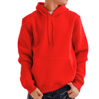 Kırmızı Kapüşonlu Sweatshirt