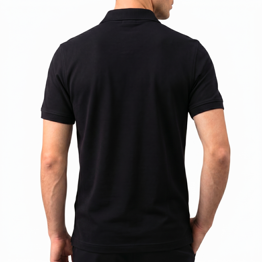 Siyah Polo Yaka T-shirt