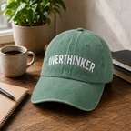 Overthinker - Yeşil Yıkamalı Gabardin Şapka