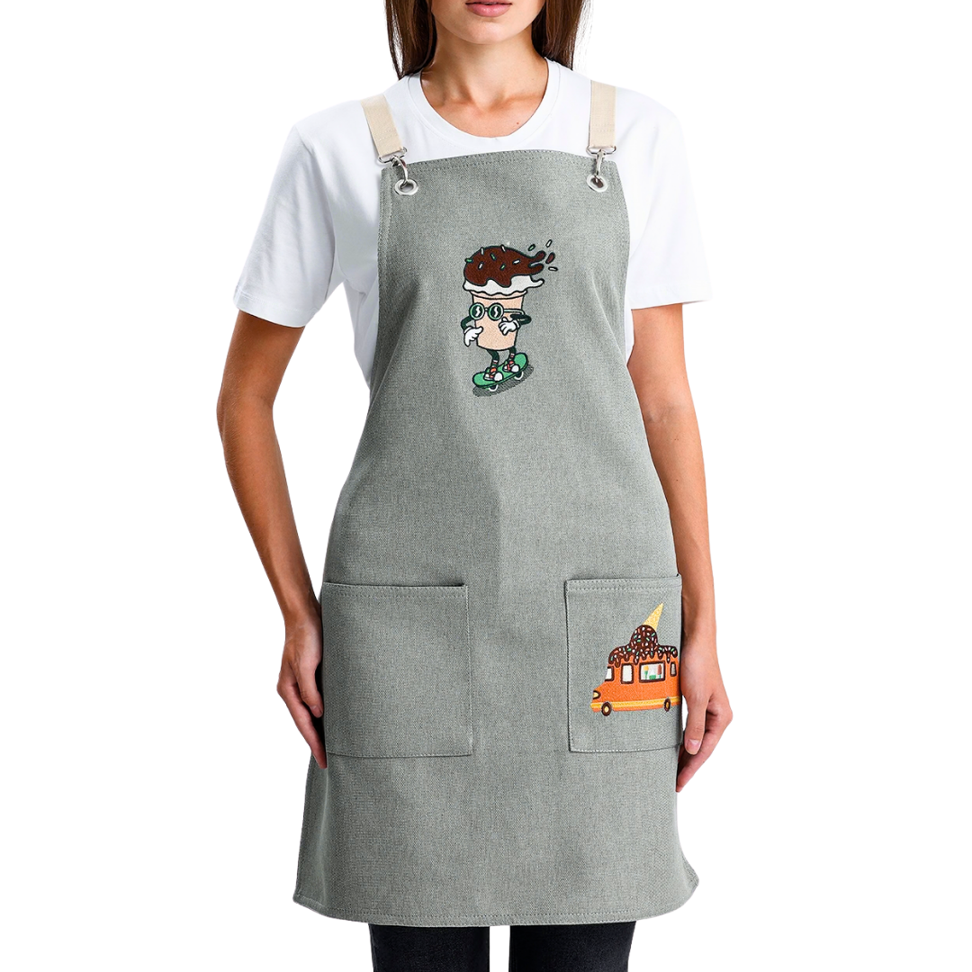 Temalı Önlükler - Dondurma Adaçayı Yeşili