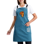 Hazır Nakışlı Önlükler - Pizza Mavi