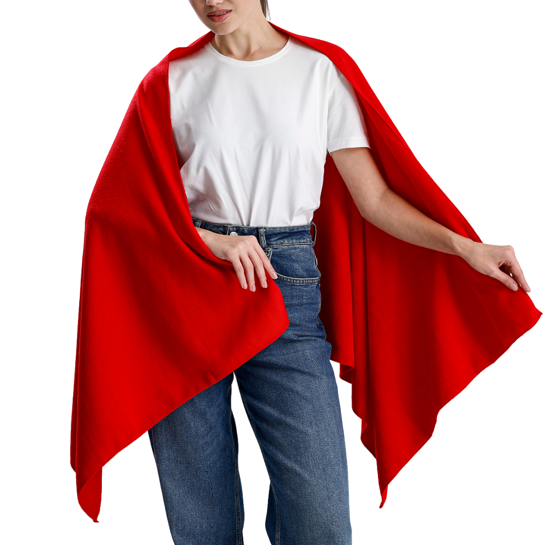 Kırmızı Polar Şal