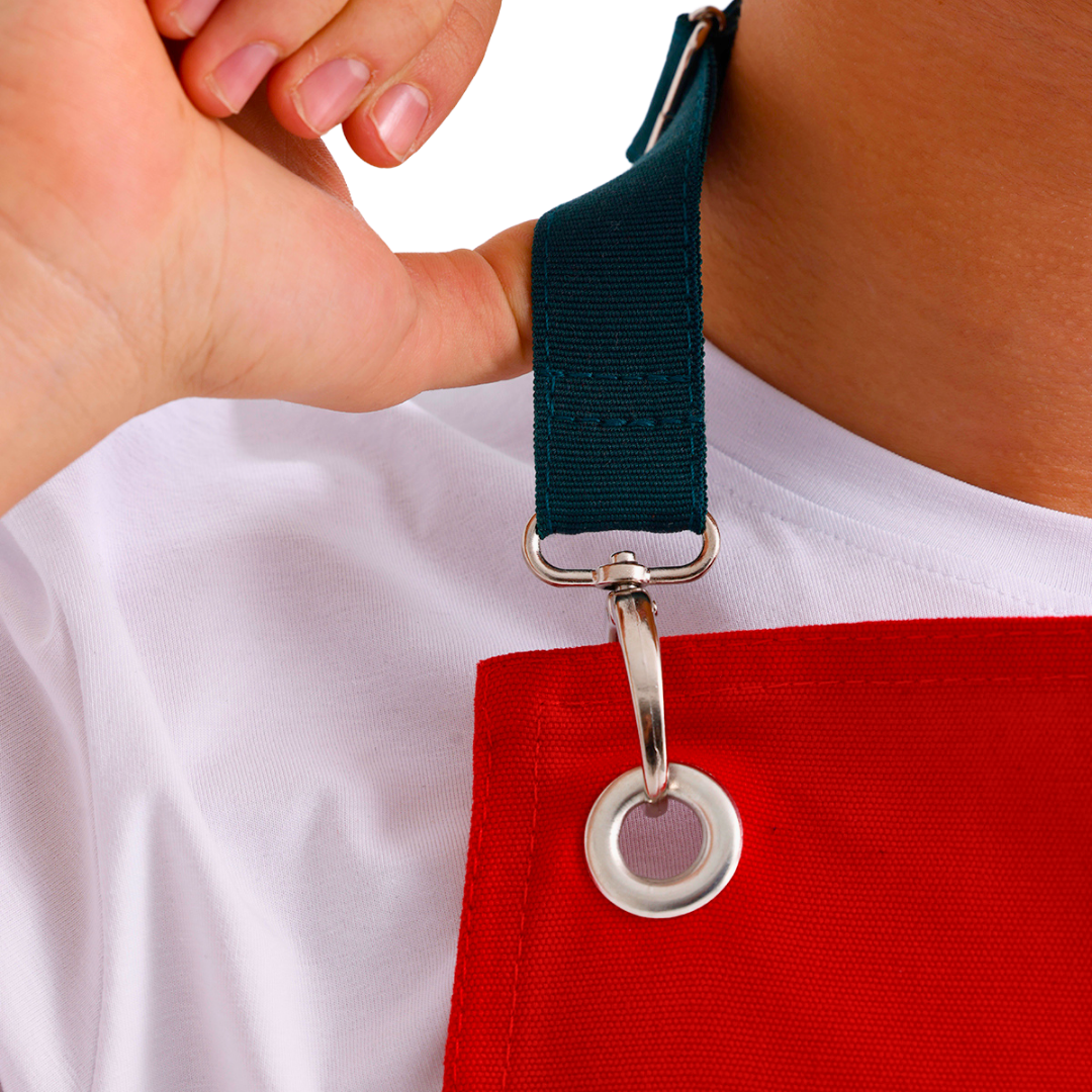 Ethiopia Önlük - Canlı Kırmızı