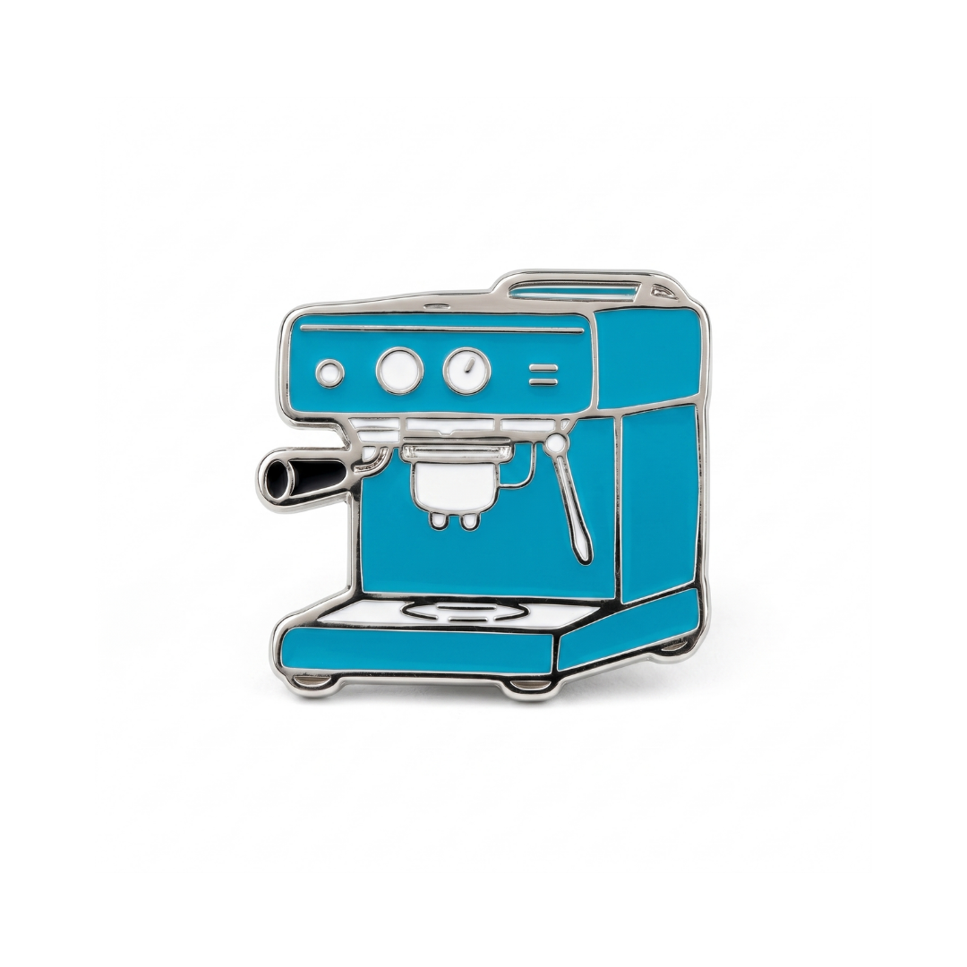 Kahve Temalı Rozetler - Espresso Machine