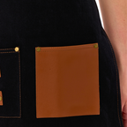 Madrid Önlük - Siyah Kot (Denim)