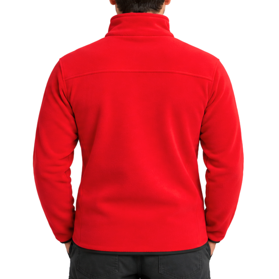 Kırmızı 3 Cepli Polar Sweatshirt