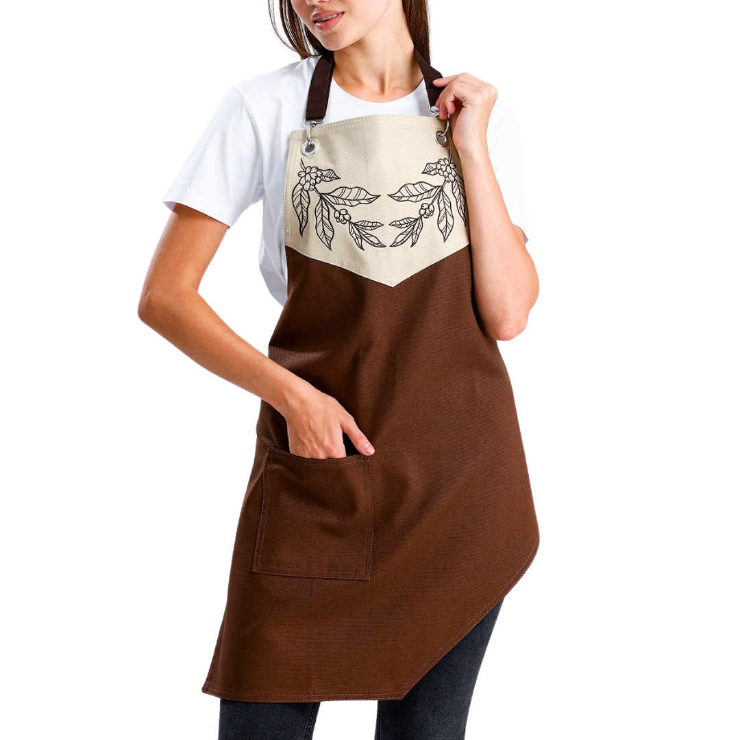 Temalı Önlükler - Kahve Yaprakları Kahverengi