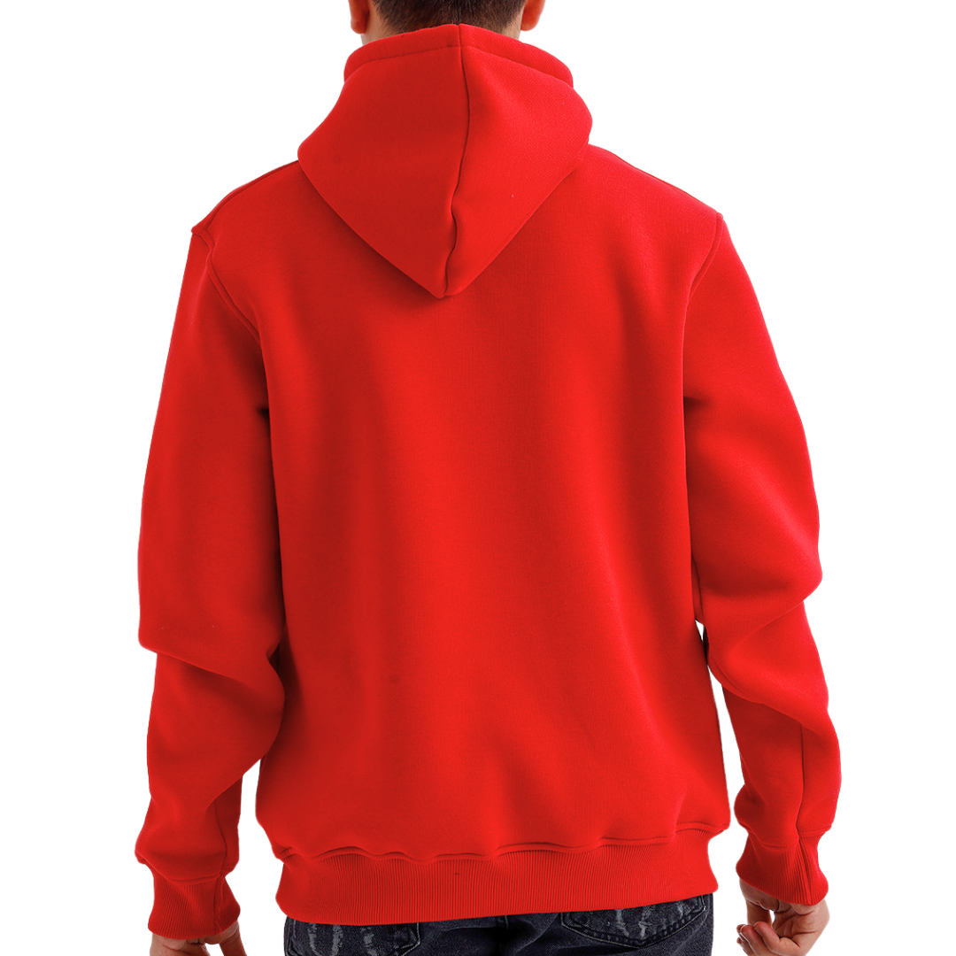 Kırmızı Kapüşonlu Sweatshirt