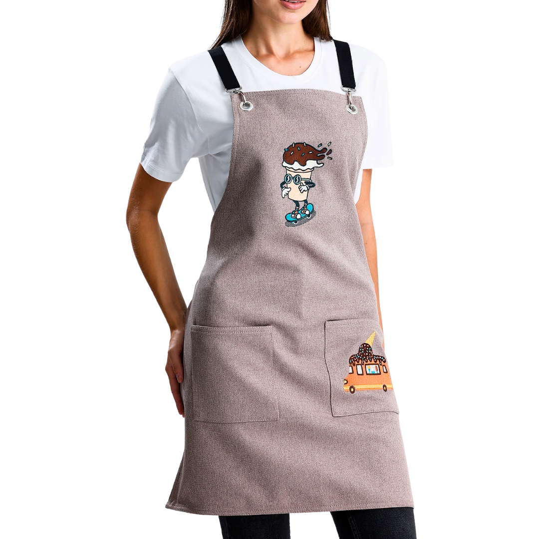 Temalı Önlükler - Dondurma Taş