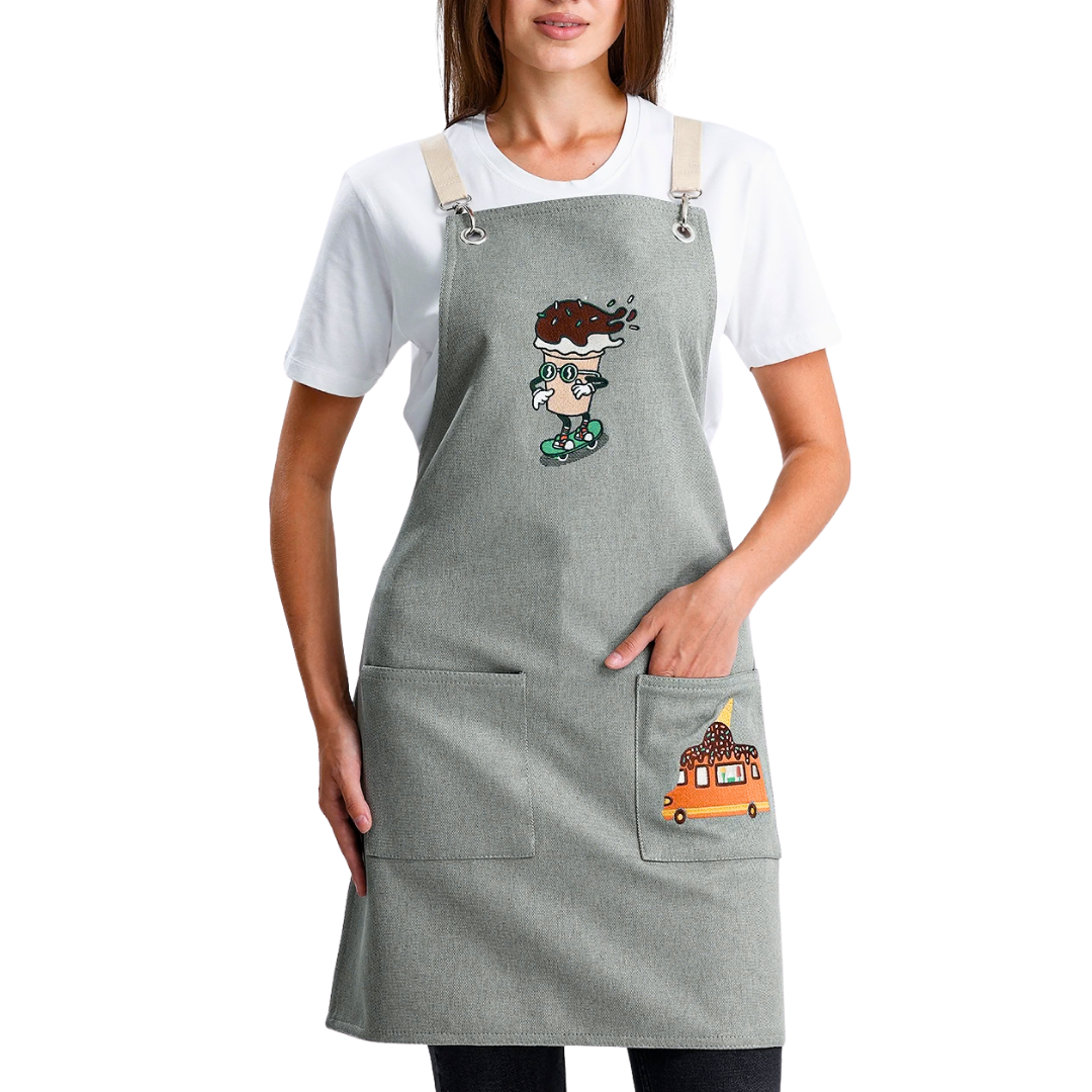 Temalı Önlükler - Dondurma Adaçayı Yeşili