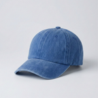 Mavi Yıkamalı Gabardin Şapka