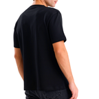 Siyah Bisiklet Yaka T-shirt