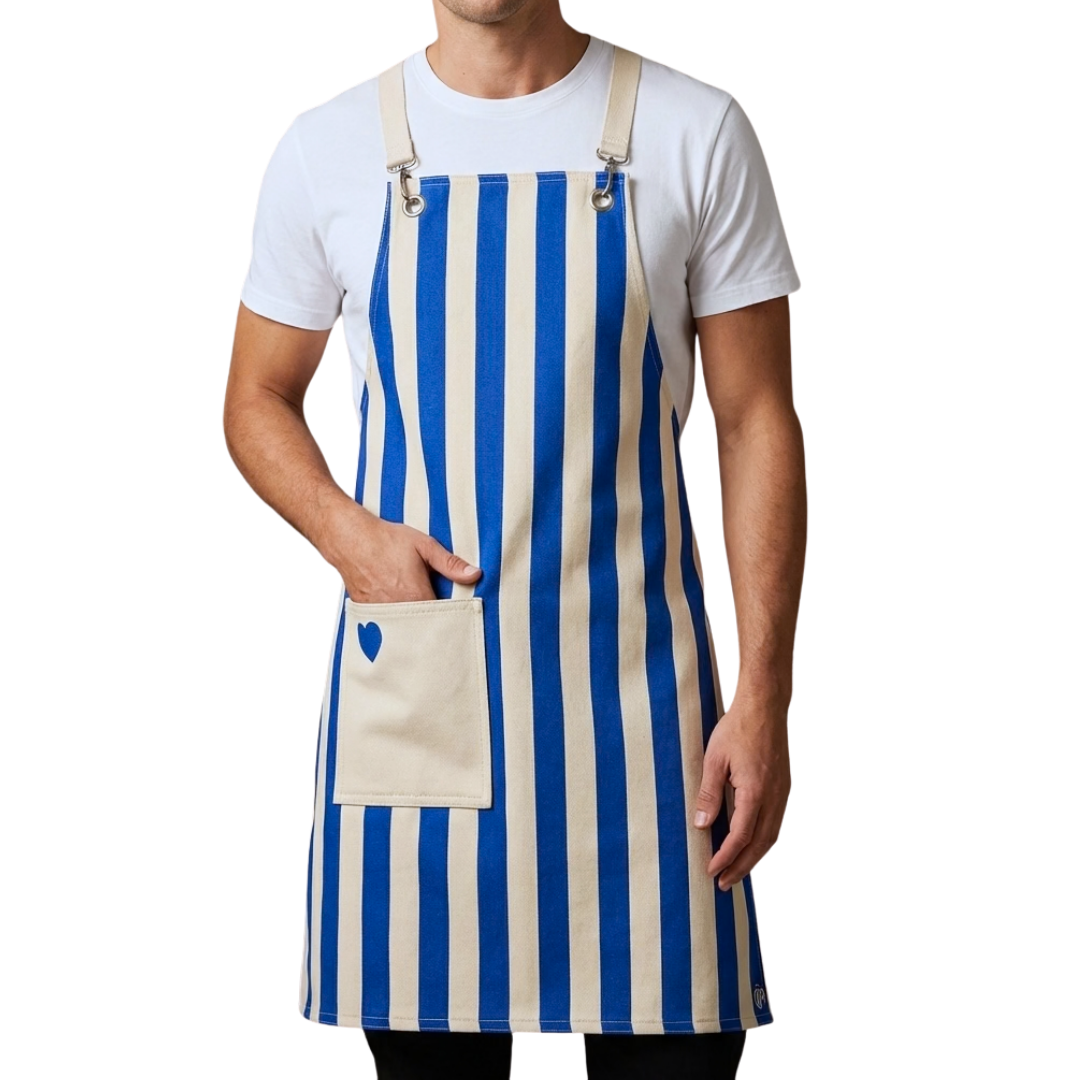 Love Stripe Mavi Önlük