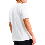 Beyaz Bisiklet Yaka T-shirt