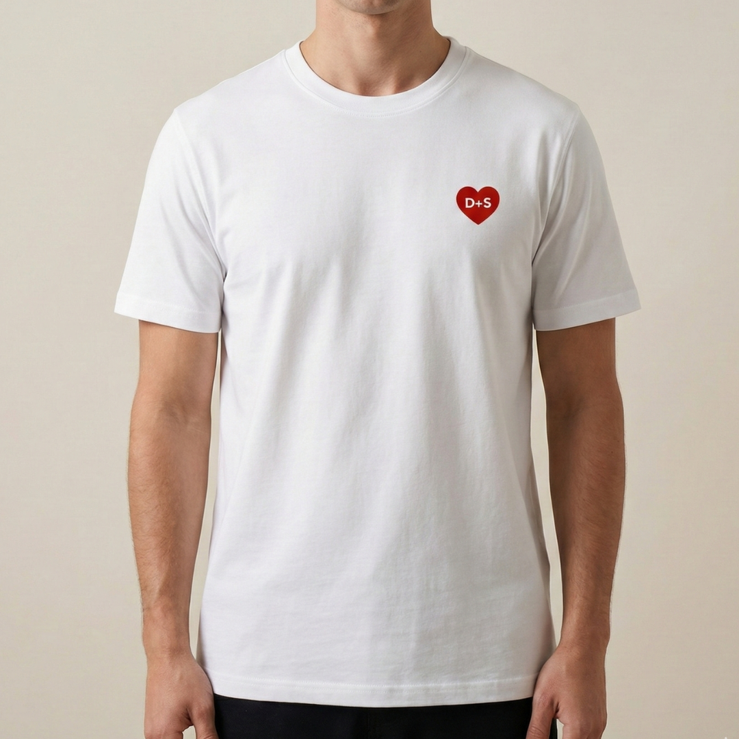 Kalp Baskılı T-shirt