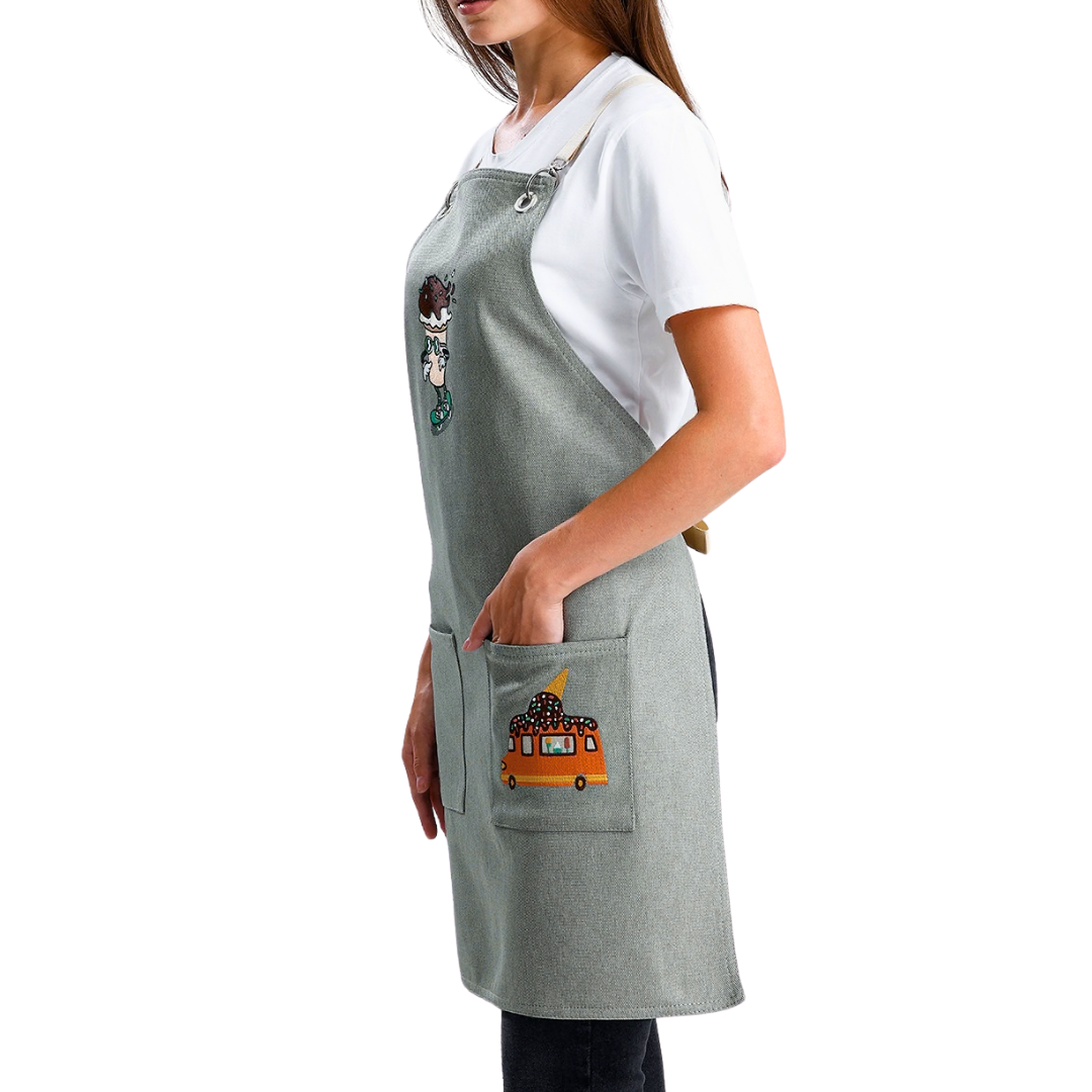 Temalı Önlükler - Dondurma Adaçayı Yeşili