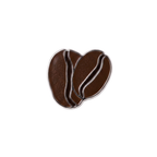 Kahve Temalı Rozetler - Coffee Bean