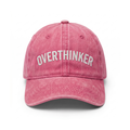 Overthinker - Koyu Pembe Yıkamalı Gabardin Şapka
