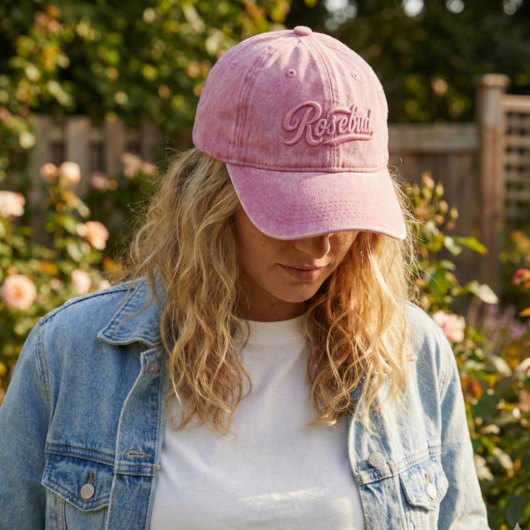 Açık Pembe Yıkamalı Gabardin Şapka