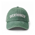 Overthinker - Yeşil Yıkamalı Gabardin Şapka