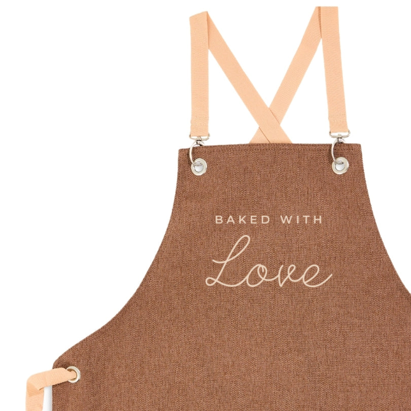 Baked with Love Önlük - Solgun Kahve