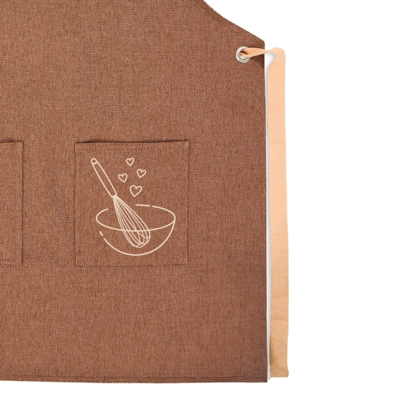 Bloom Önlük - Kırmızı Bej