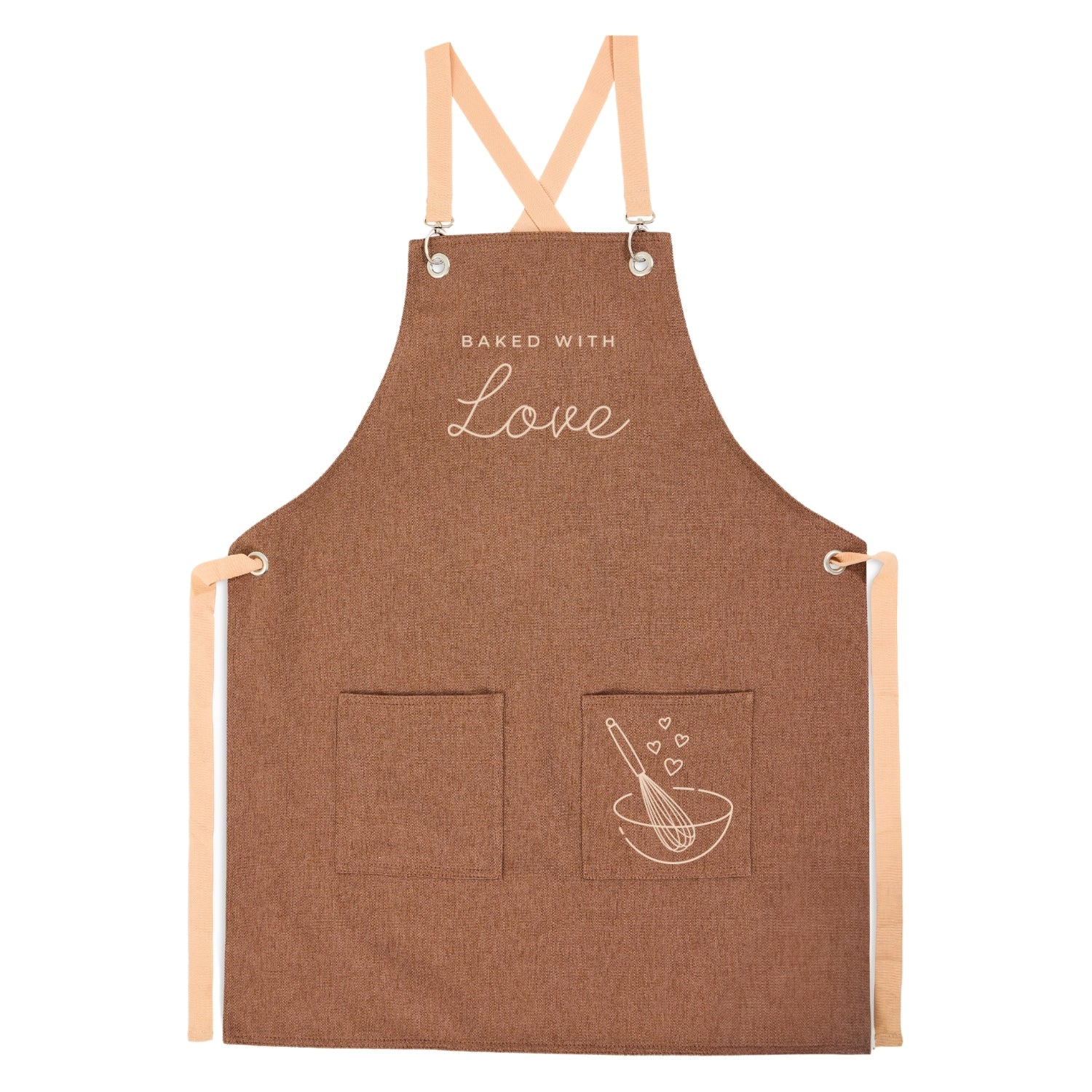 Bloom Önlük - Kırmızı Bej