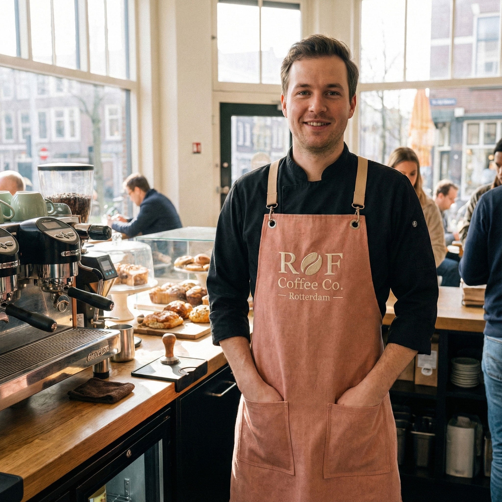 Berlin Önlük - Kırmızıbej