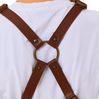 New York Önlük - Kırmızıbej