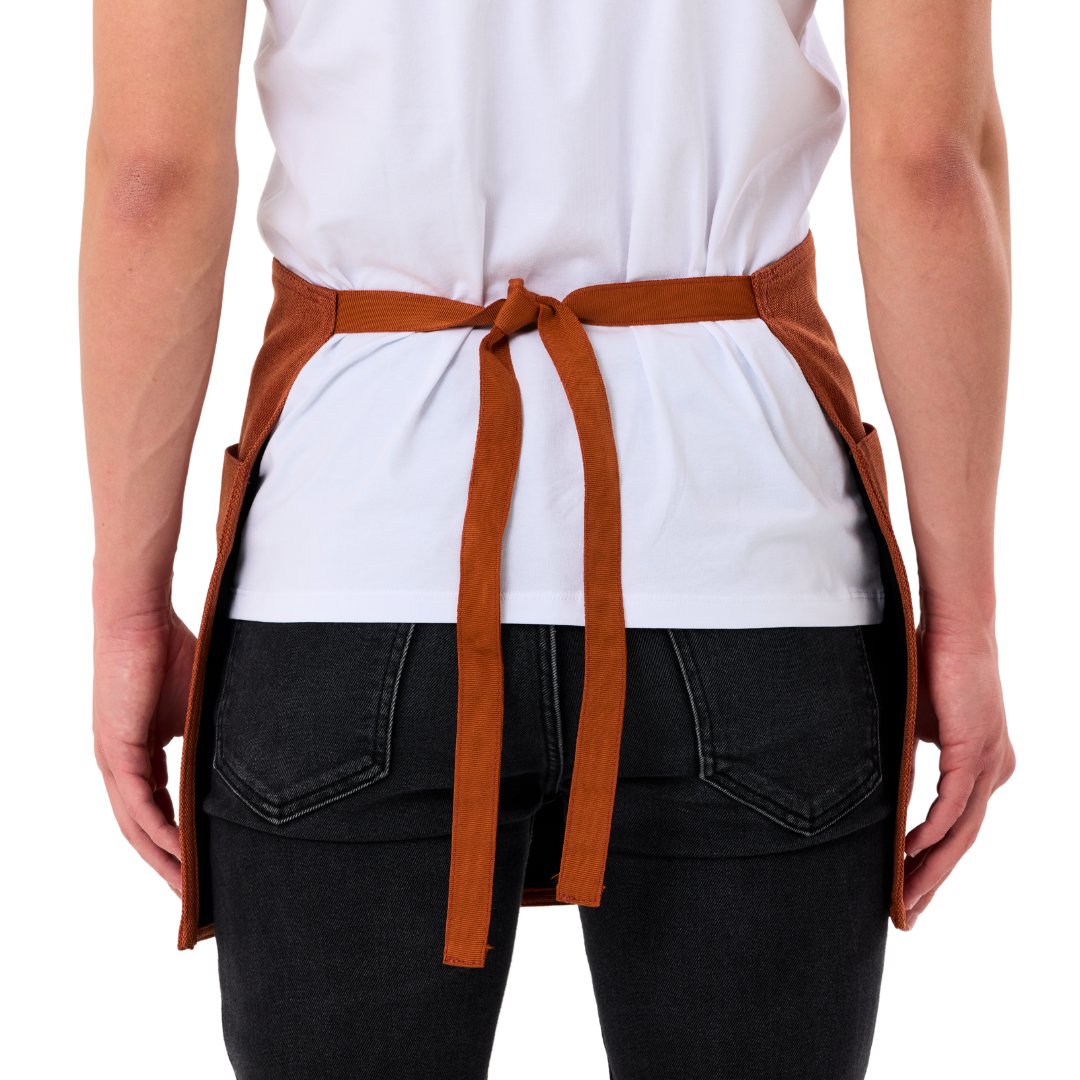 Stockholm Bistro Önlük - Yanık Turuncu