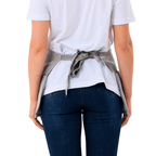 Stockholm Bistro Önlük - Gümüş Gri